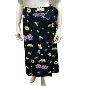 LOFT WOMEN WRAP AROUND LONG FLORAL SKIRT 8‎ NEW WITHOUT TAG